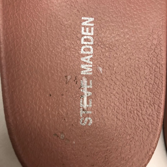 *SOLD!* (Steve Madden) Pink Flat Slides - Picture 4 of 5